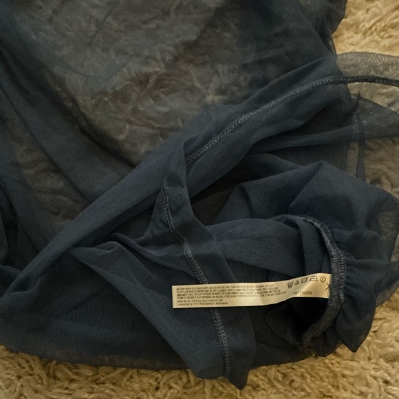 Free People Intimately Last Layer long-sleeve sheer top in Fjord blue. NWT - Picture 7 of 7